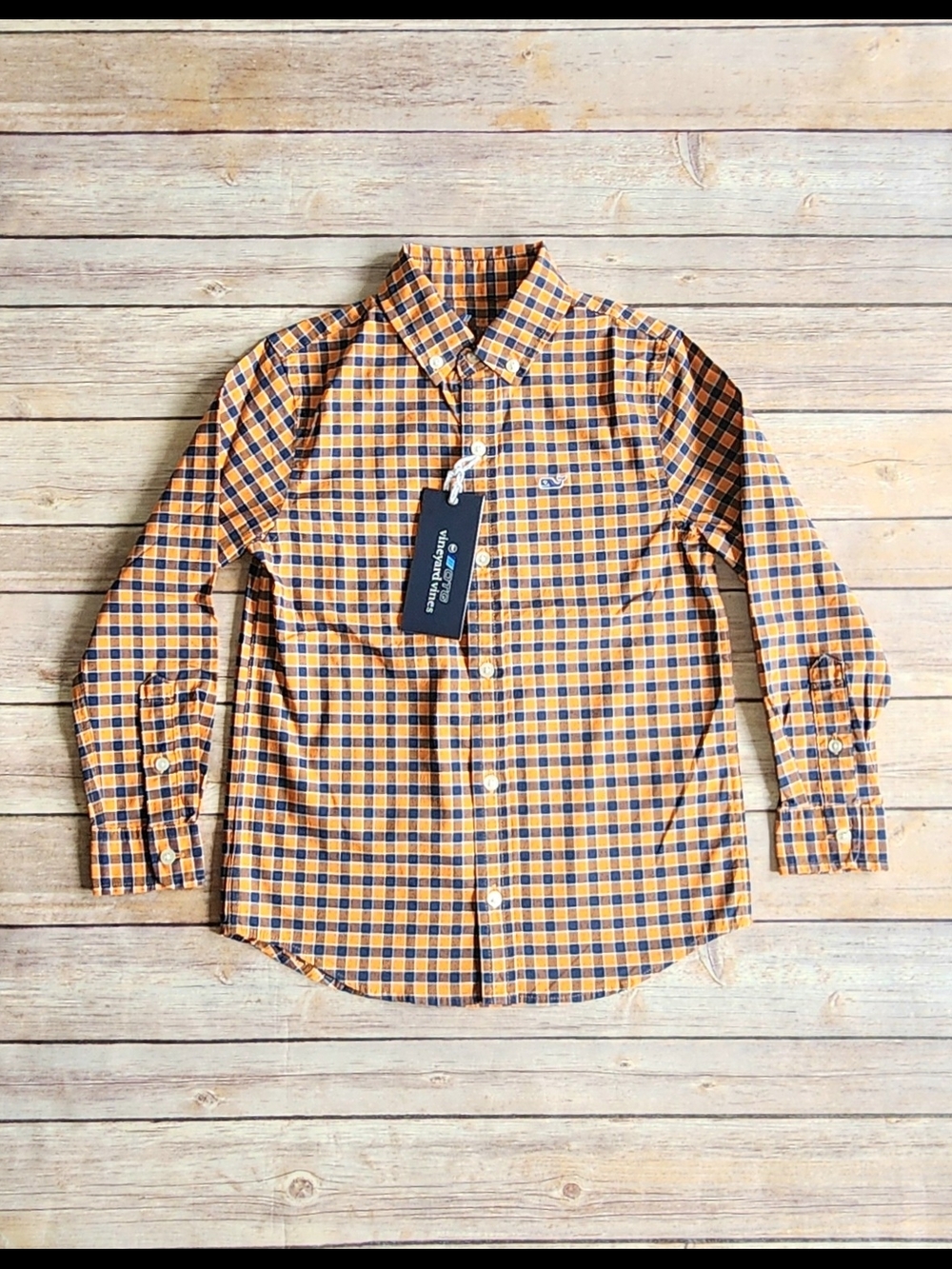 Vineyard Vines  Toddler OTG Performance Plaid Shirt Size 5
